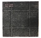 RUBBER SAFETY FLOORING ECO TILES (แผ่นยางกันกระแทก รุ่นเม็ด) RED BRICK SIZE 50x50x2.5CM WEIGHT 5KG 1Y.